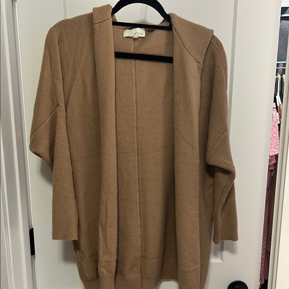 Tan Hooded Sweater